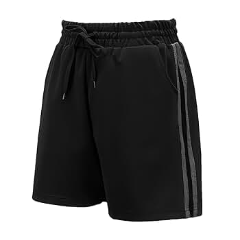 黒のショートパンツ サイドライン付き サイドライン ショートパンツ レディース 夏 ホットパンツ